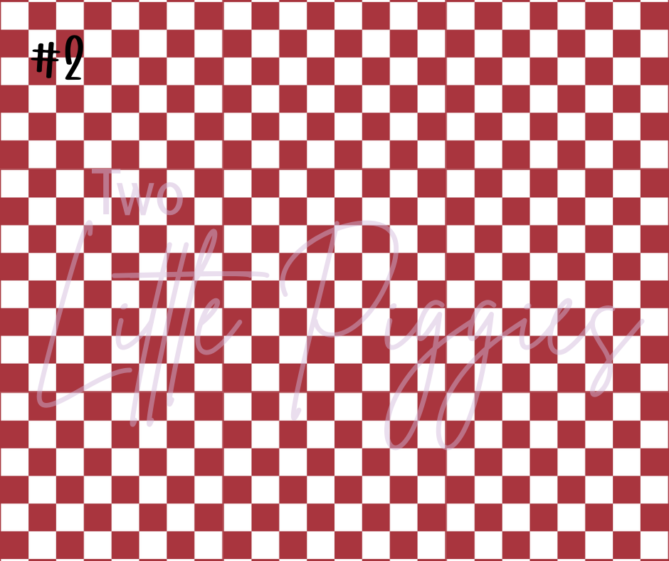 Printed Vinyl - Checkers - Regular