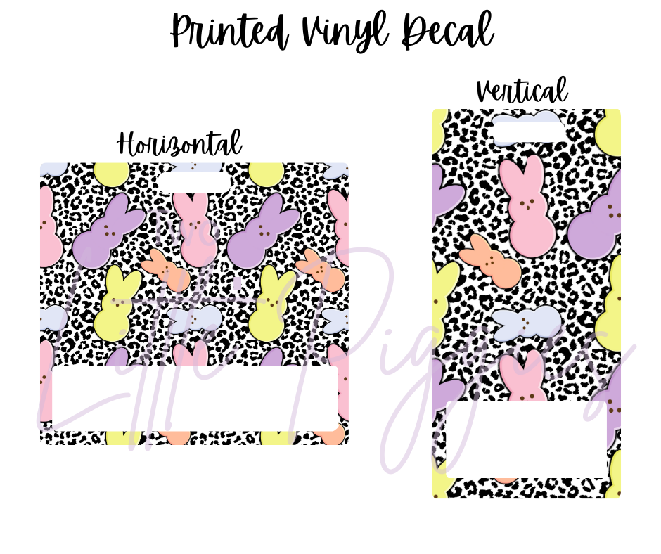 Printed Vinyl - Leopard Bunny Candy