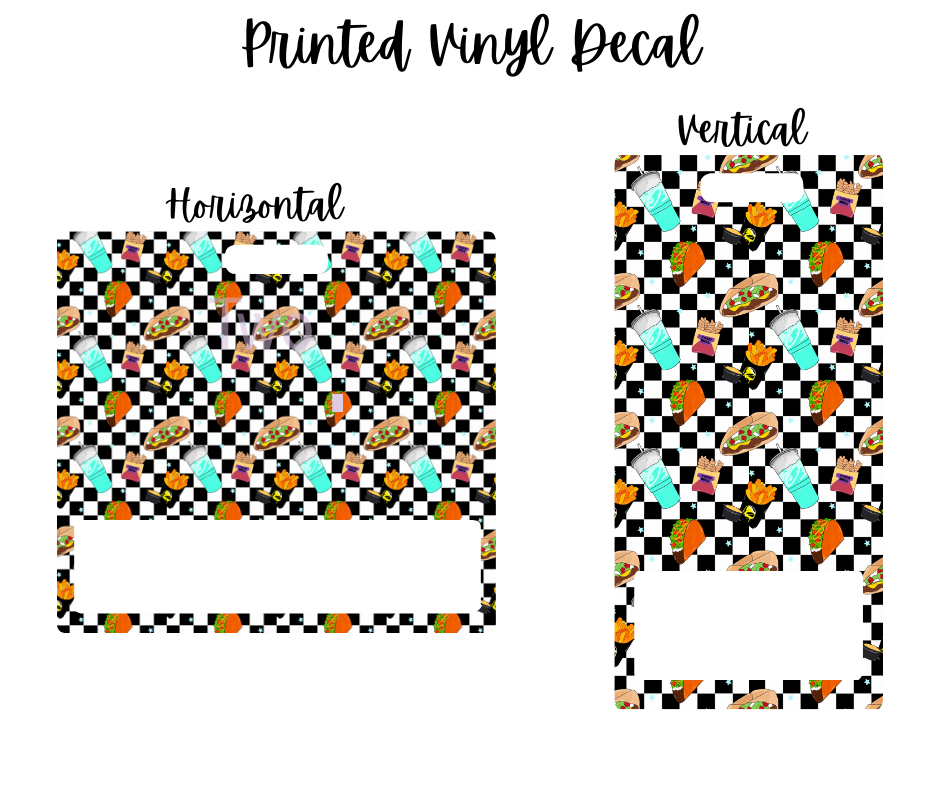 Printed Vinyl - Taco Bell Checkered
