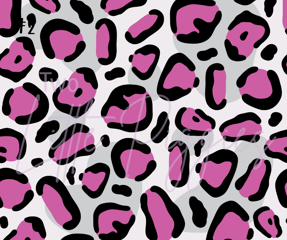 Printed Vinyl - Leopard Rainbow