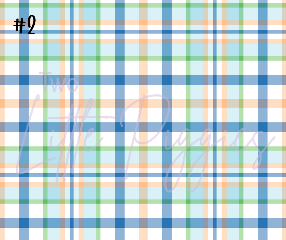 Printed Vinyl - Spring Plaid