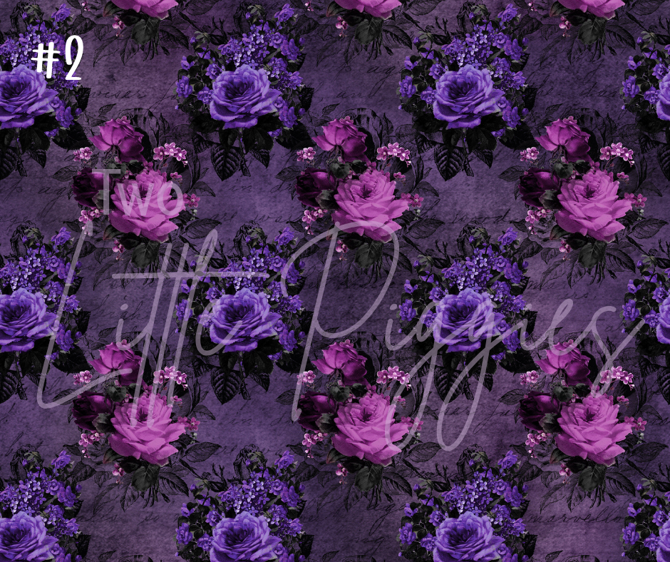 TLP - Printed Vinyl - Halloween Floral