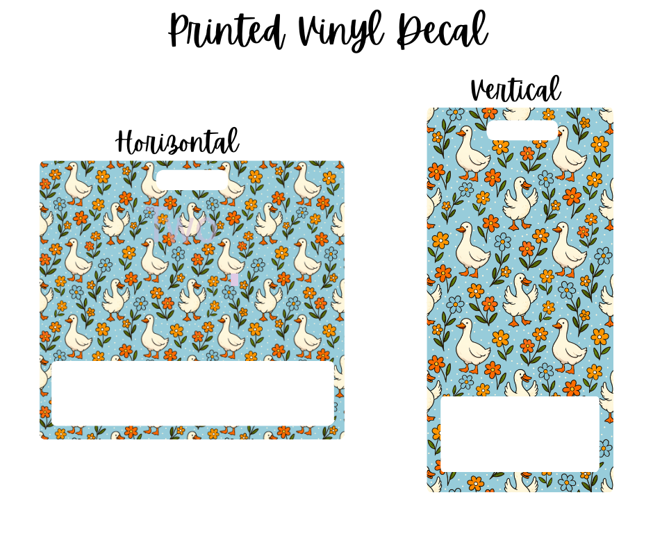 Printed Vinyl - Blue Silly Goose