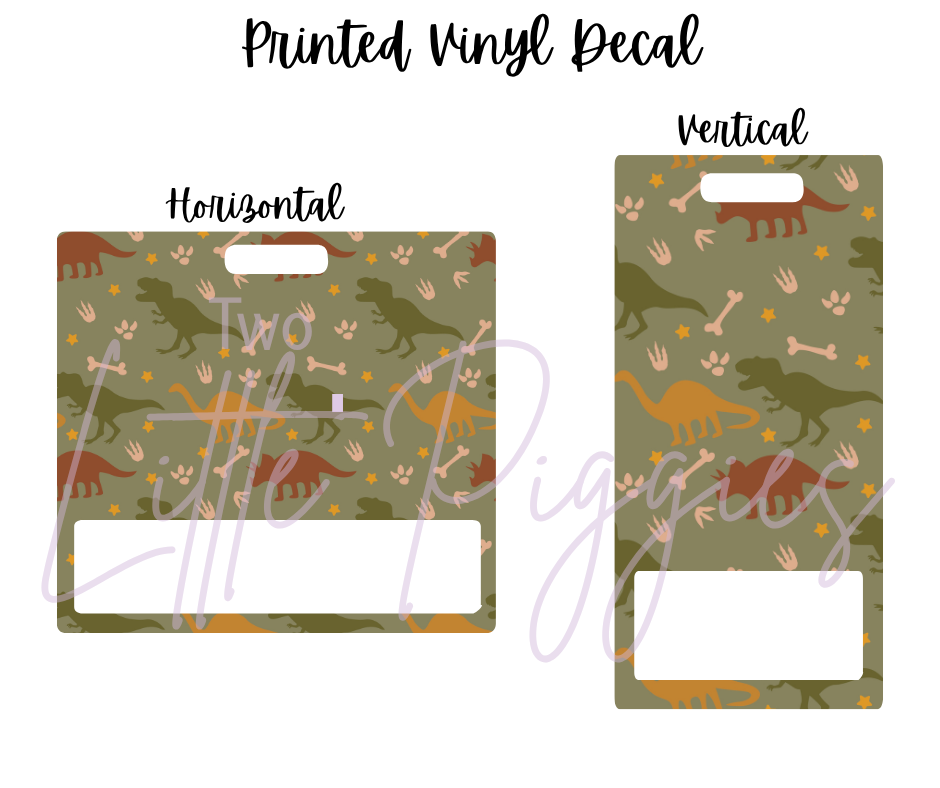 Printed Vinyl - Muted Dinos