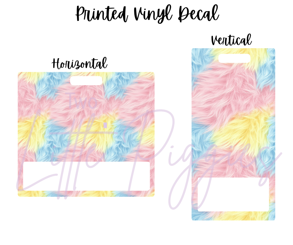 Printed Vinyl - Pastel Fur