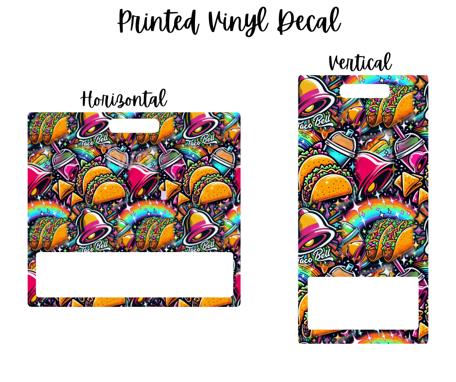 Printed Vinyl - Taco Bell Doodle