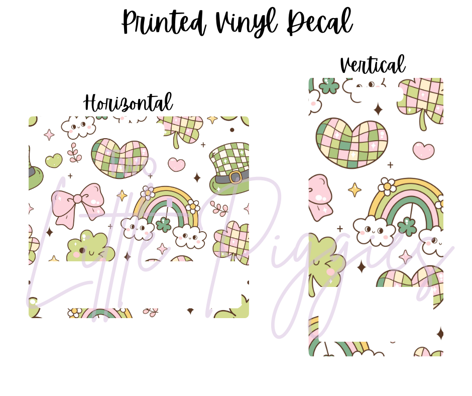 Printed Vinyl - St. Patrick's - Cutesy