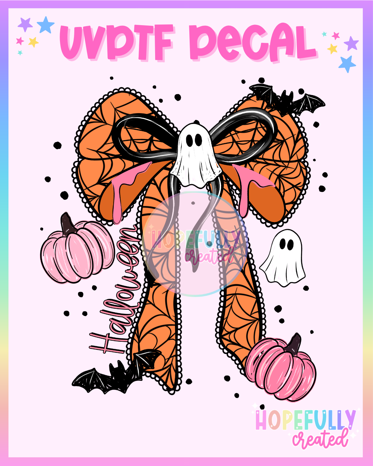 Halloween Bow UVDTF Decal