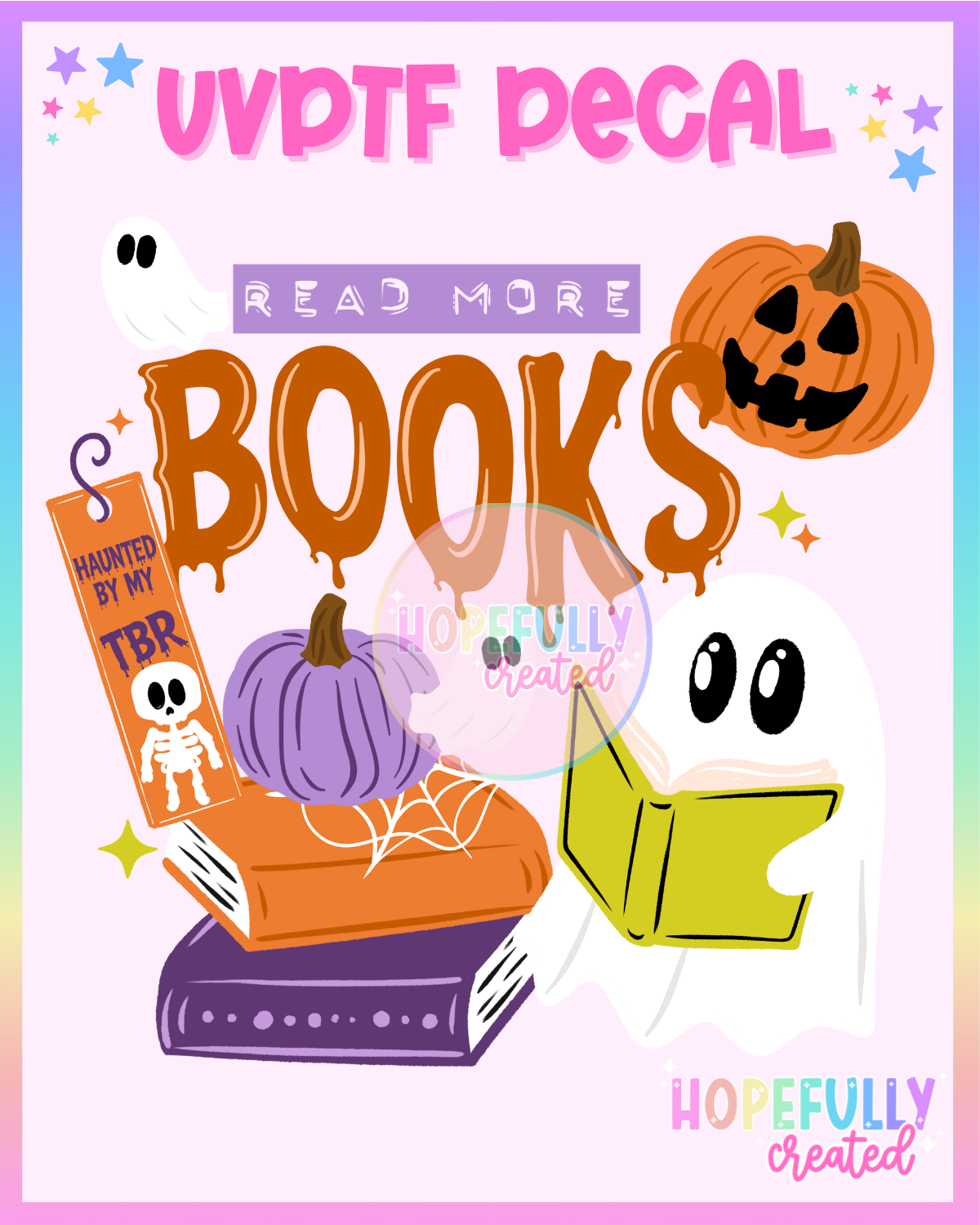 Book Ghosts UVDTF Decal