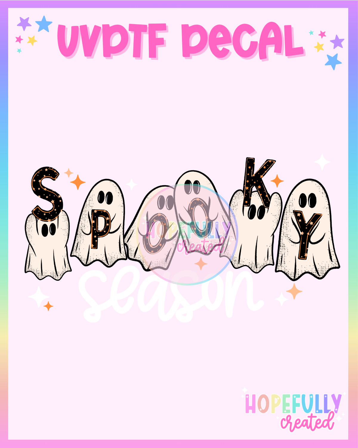 Spooky Season UVDTF Decal
