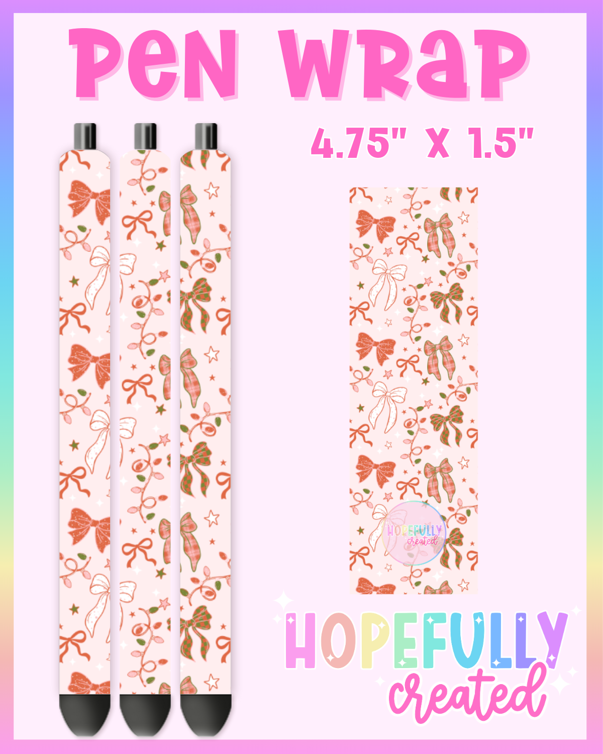 Christmas Bows Vinyl Collection - 3321