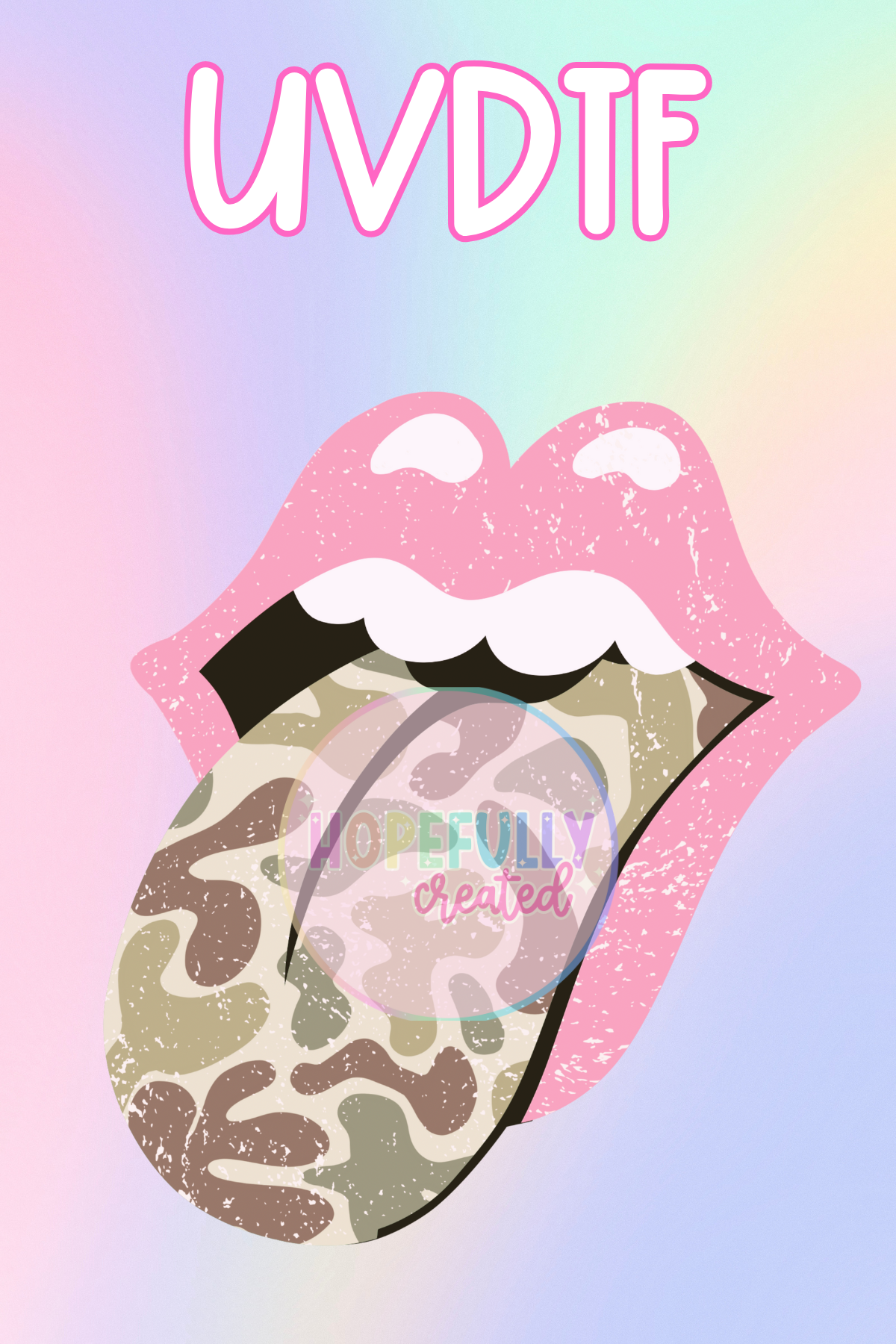 Tongue UVDTF Decal