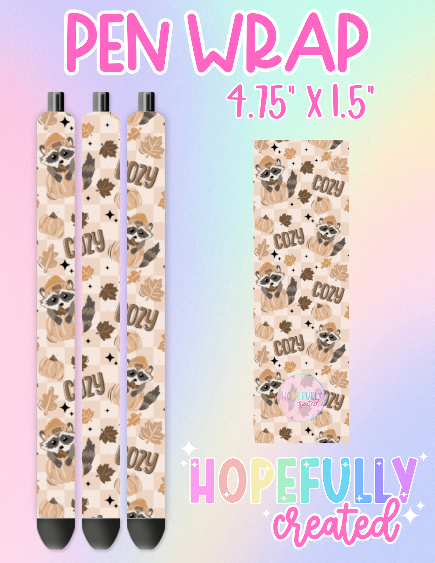 Cozy Racoon Vinyl Collection - 3120