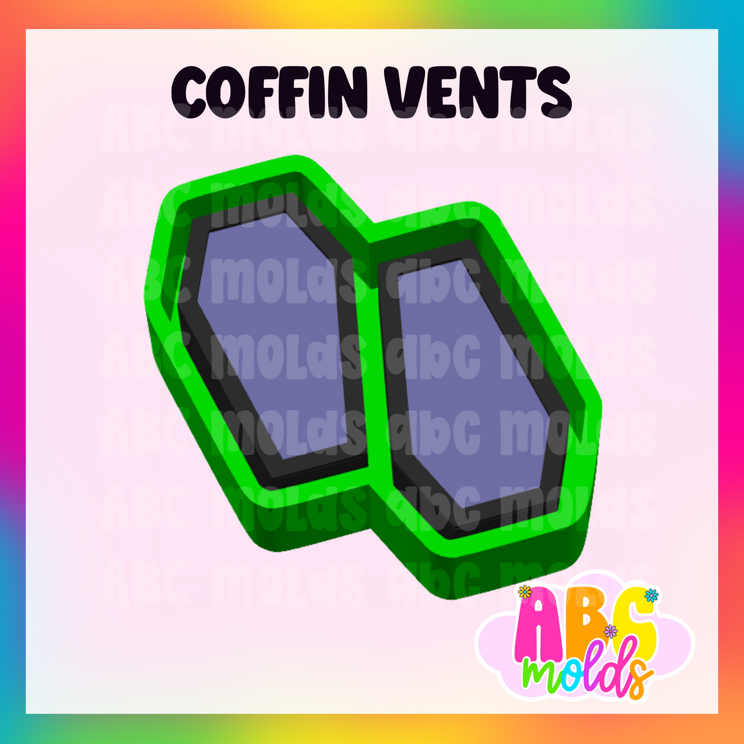 Coffin - Silicone Mold - Vent size