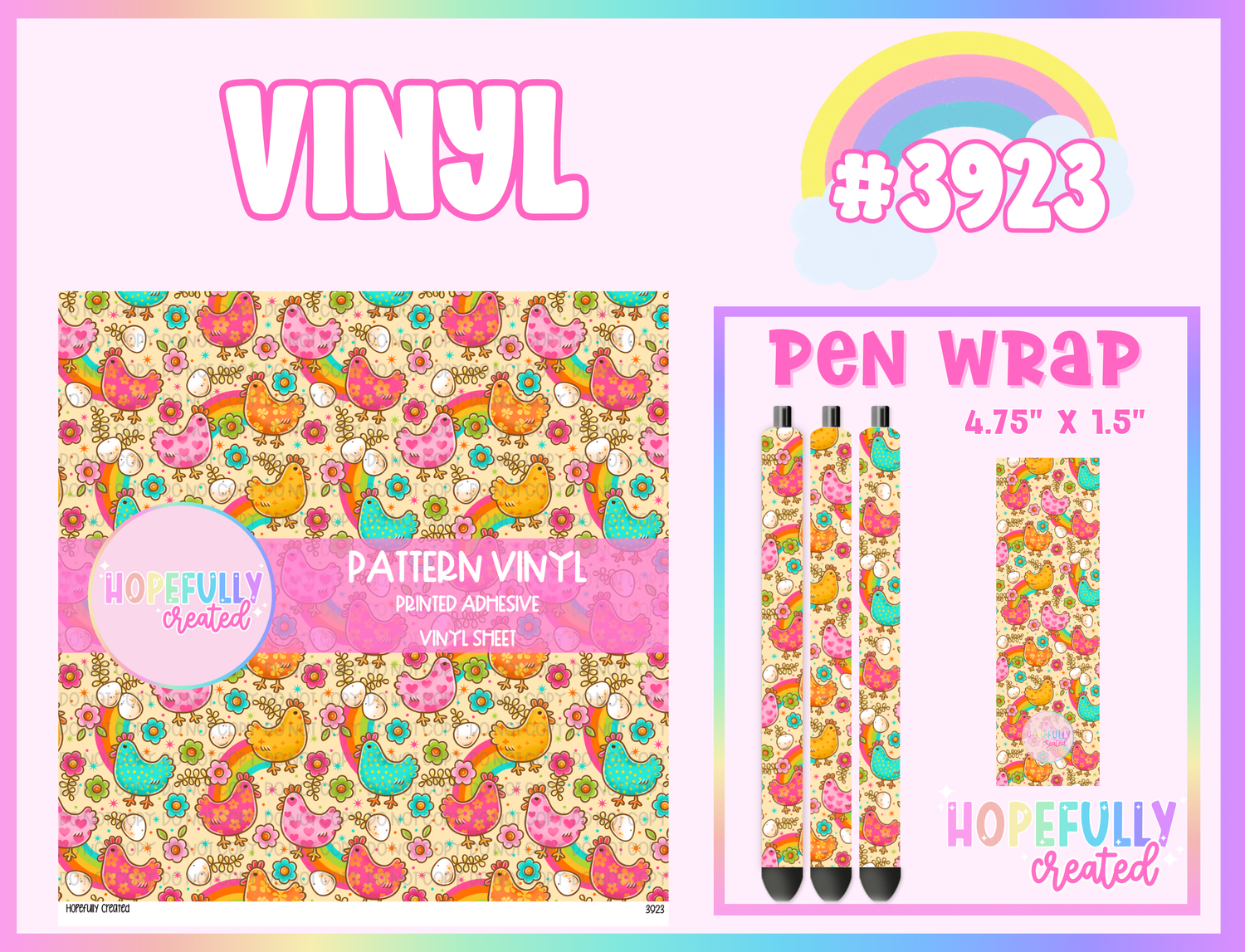Chickens Vinyl Collection - 3923