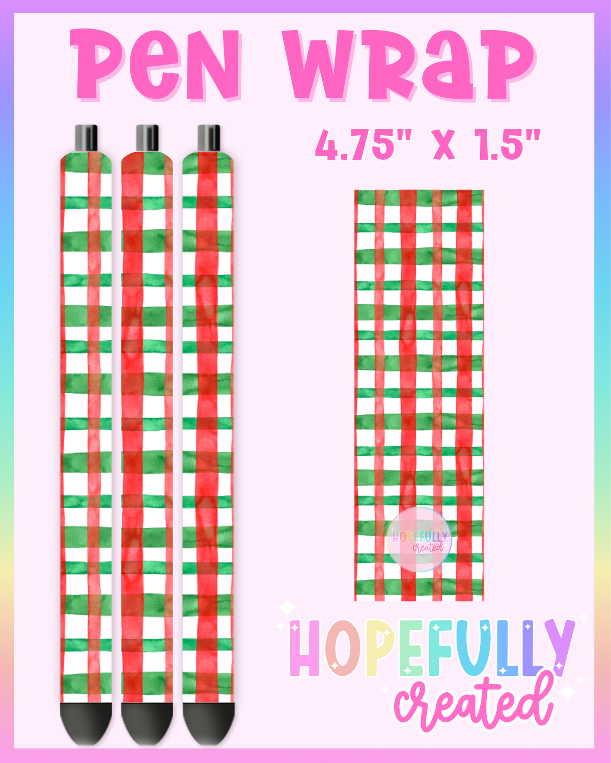 Christmas Plaid Vinyl Collection - 3350