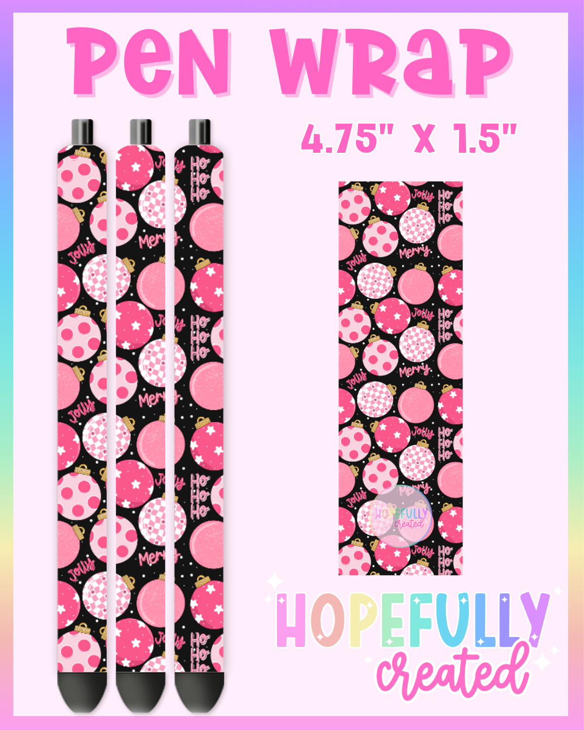 Christmas Ornaments Vinyl Collection - 3356