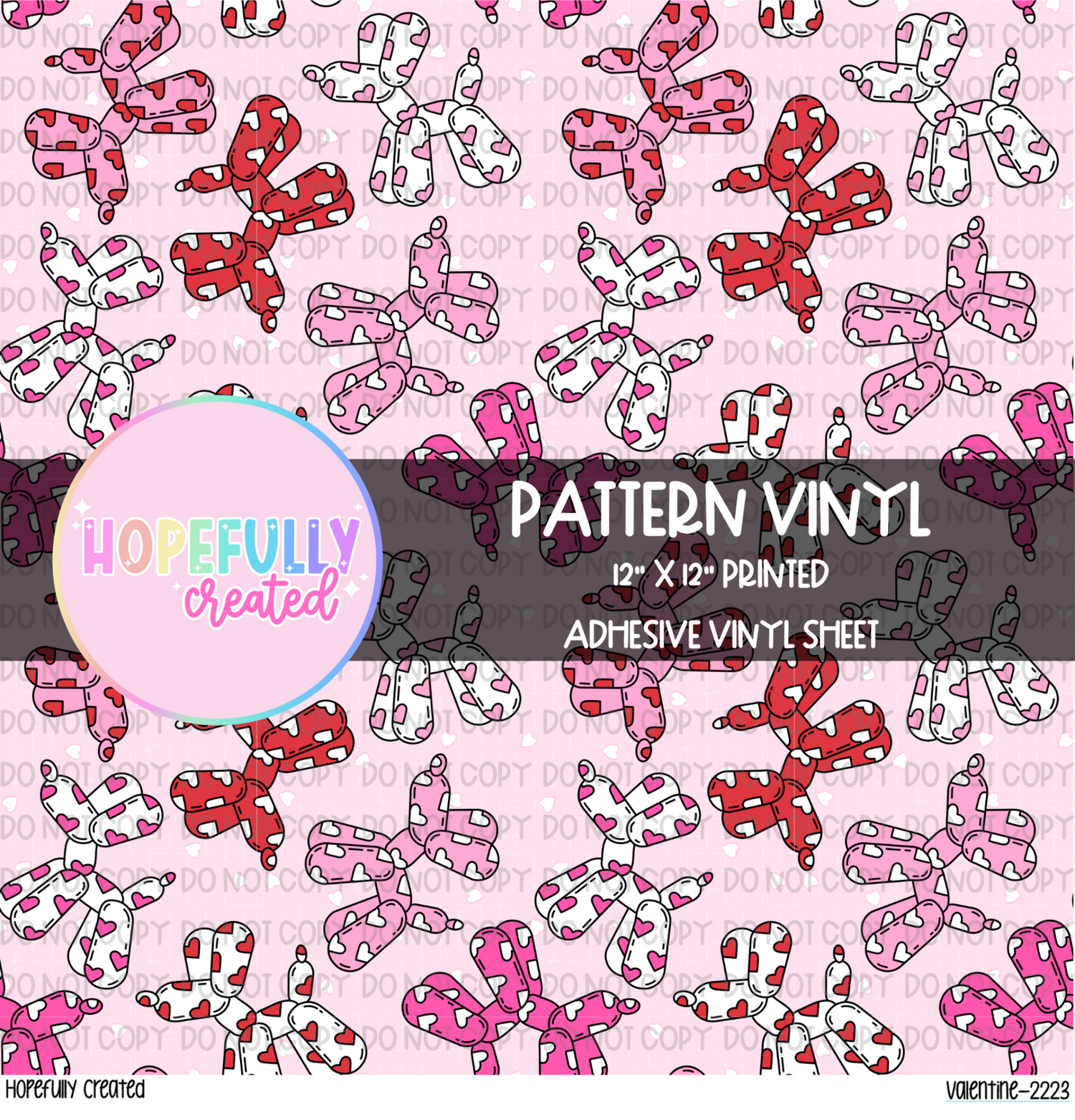 Valentine Balloon Dogs Vinyl Collection-2223