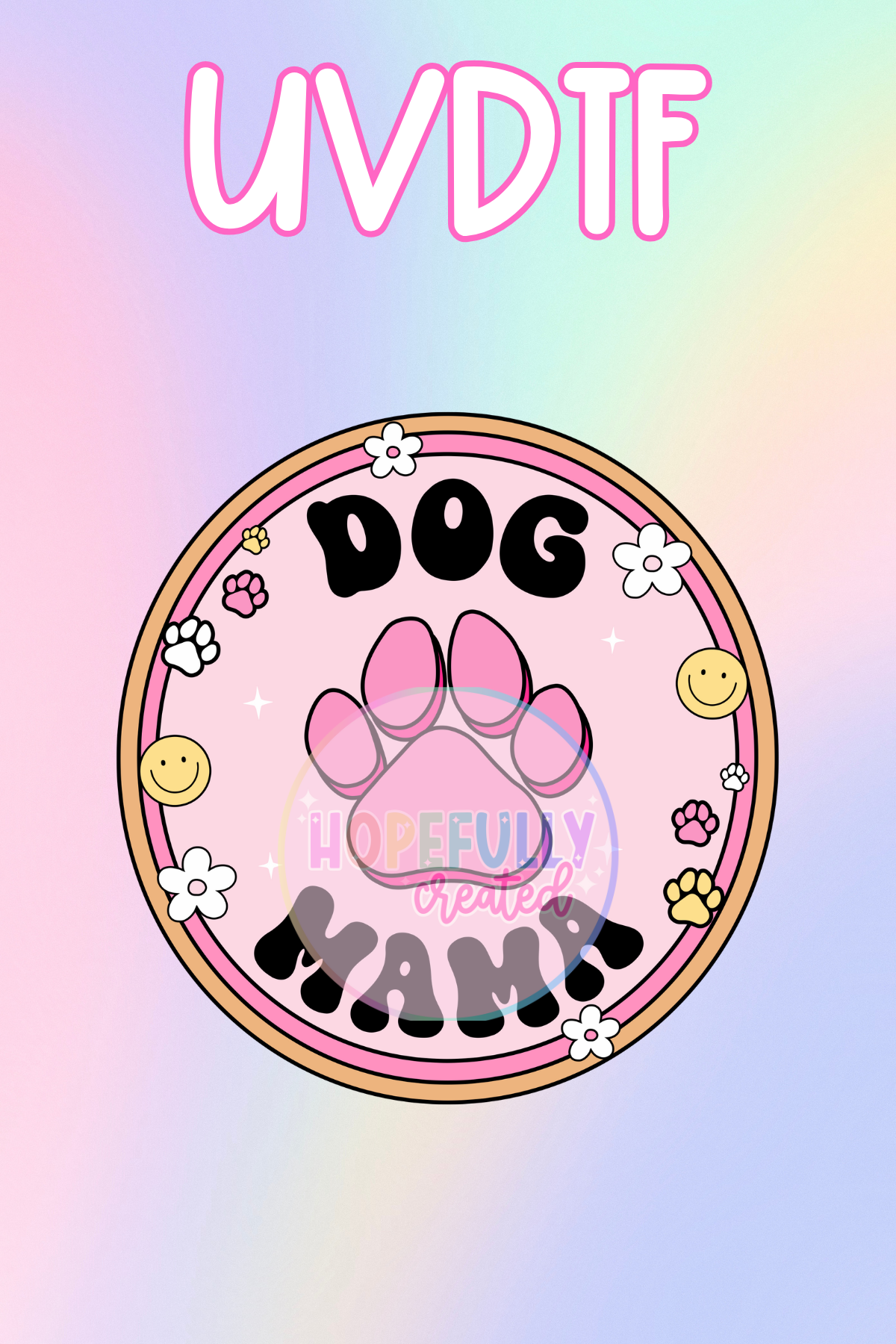 Dog Mama UVDTF Decal