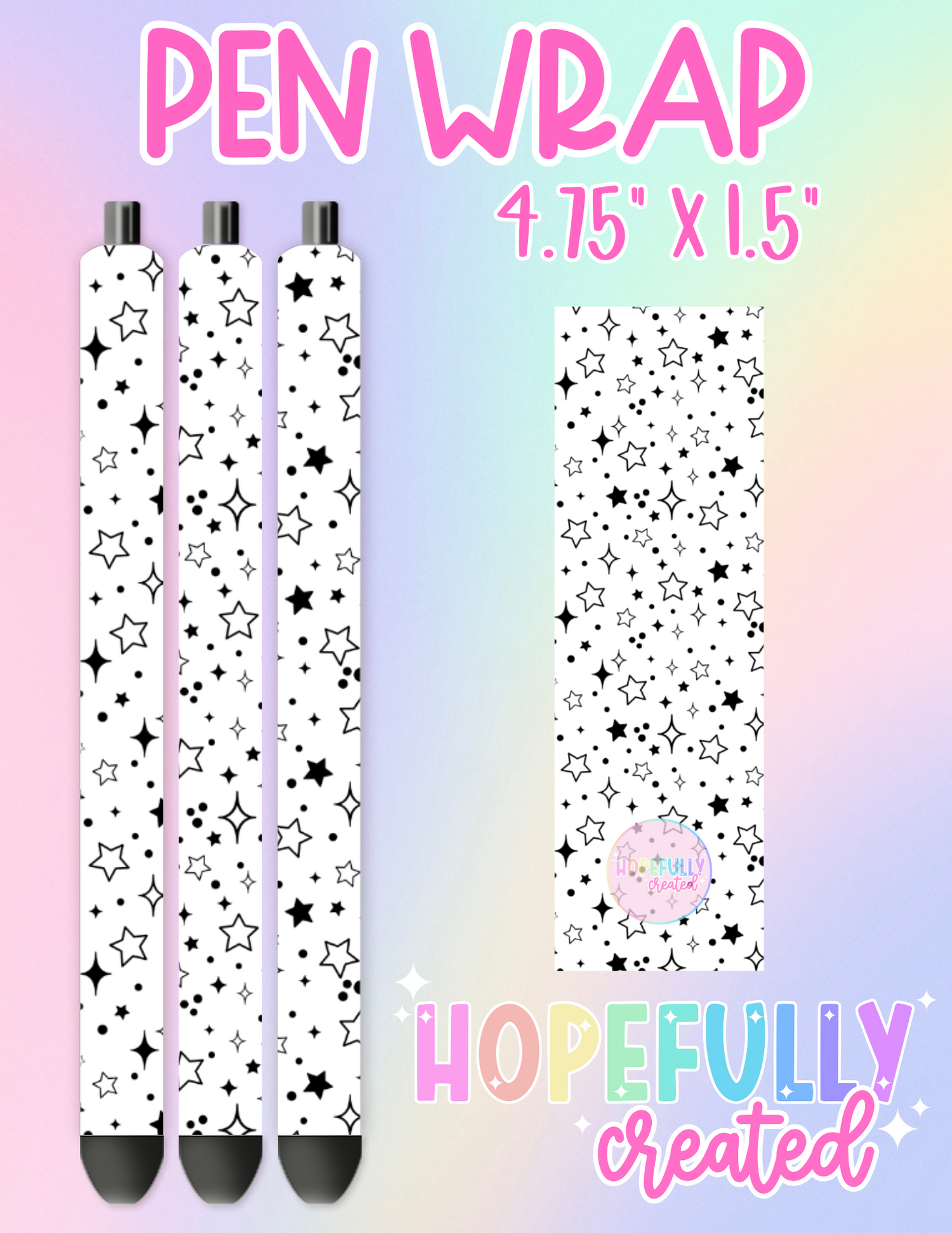 Stars Pen Wrap-2392