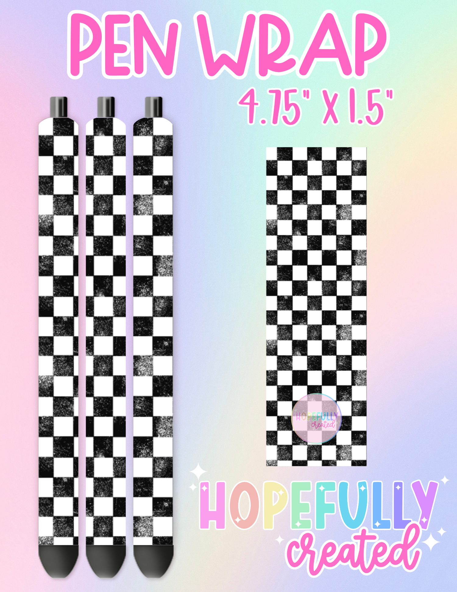 Checker Pen Wrap-2394