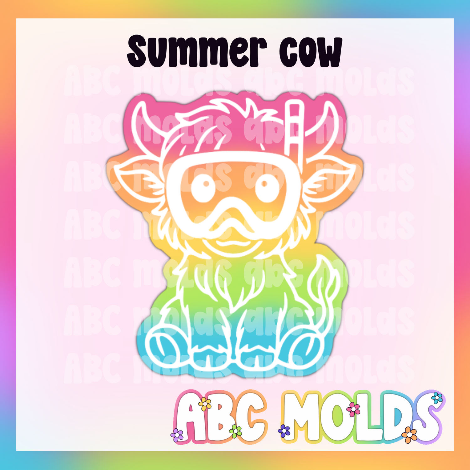 Summer Cow Silicone Mold