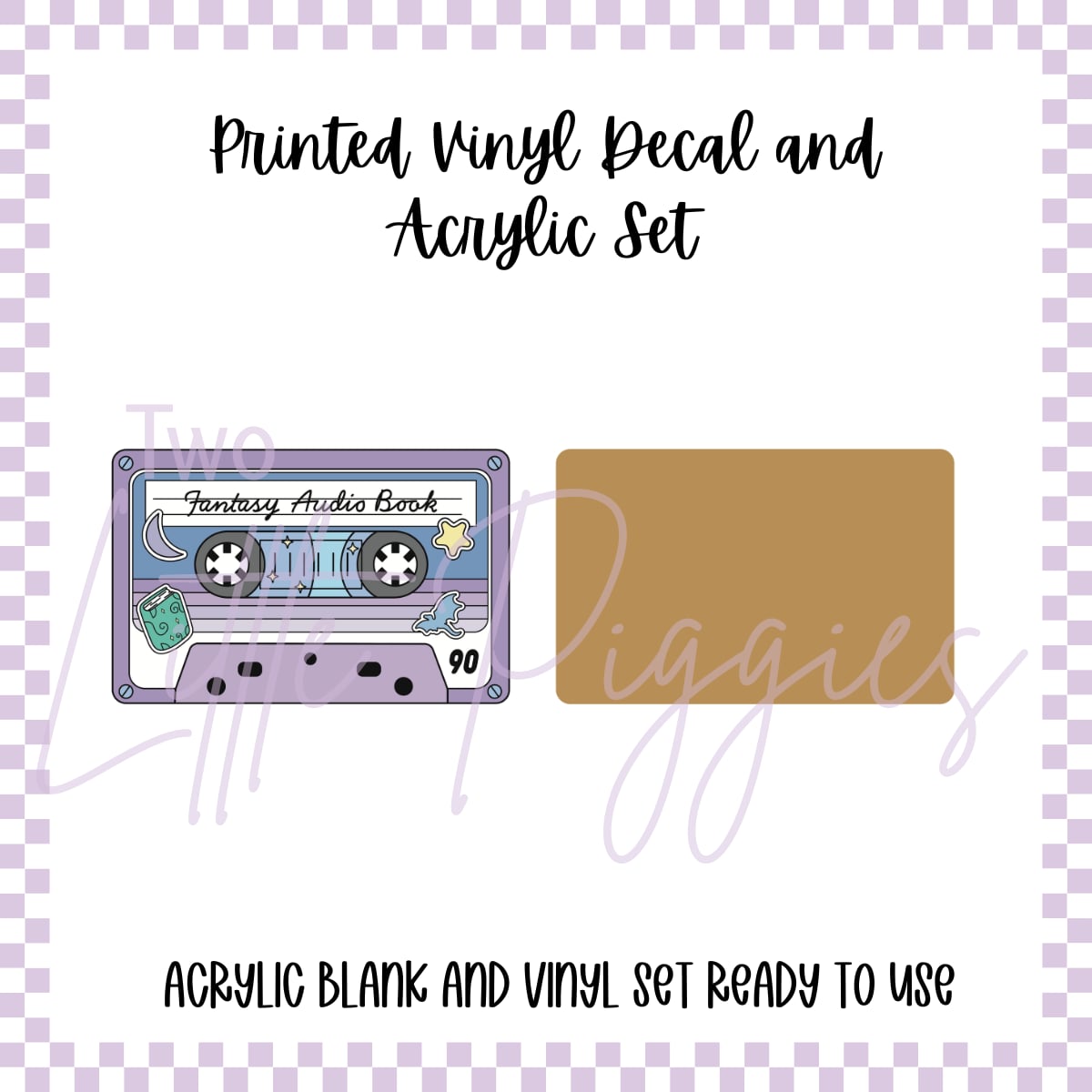 Printed Vinyl and Acrylic Set - Cassette Tapes - Fantasy Audio Book