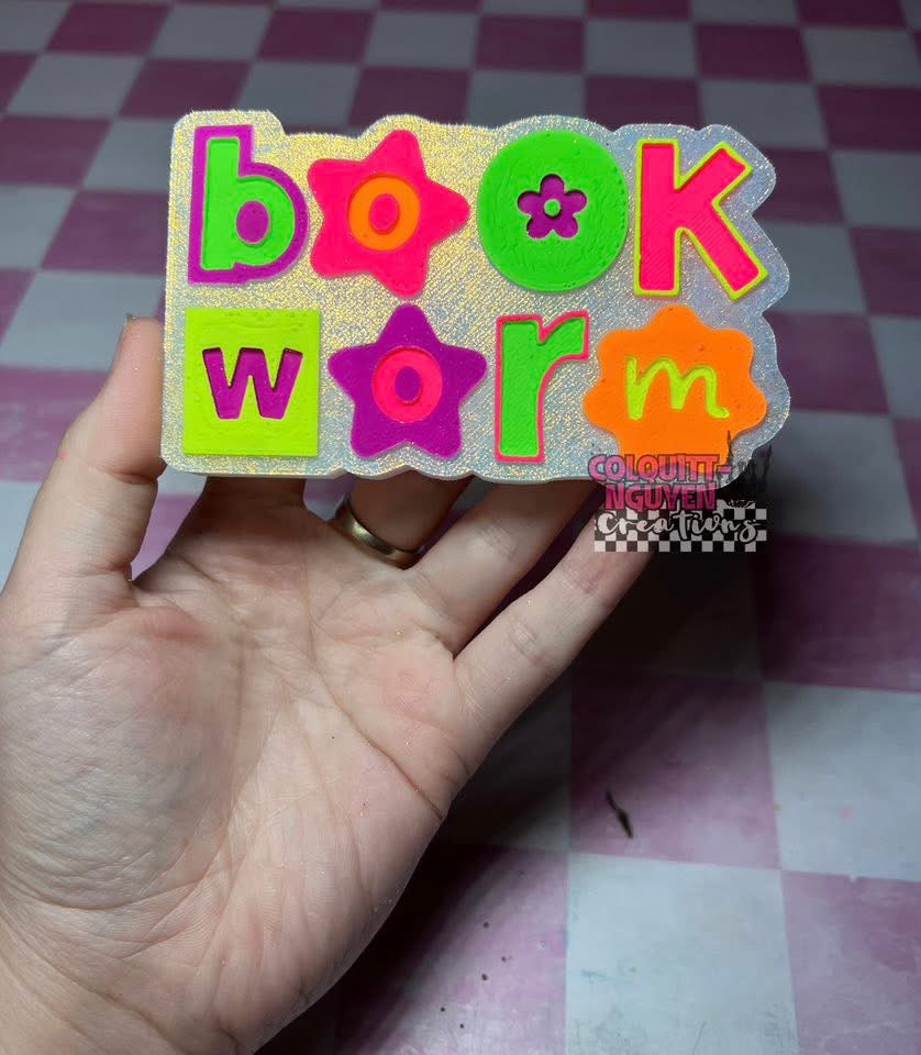 Book Worm Version 2 Silicone Mold