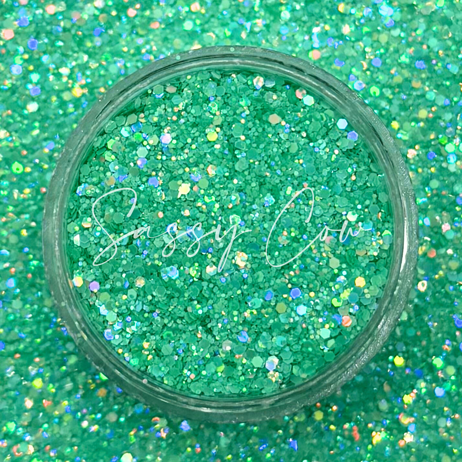 SWEET MINT - Mini Chunky Holographic Glitter Mix