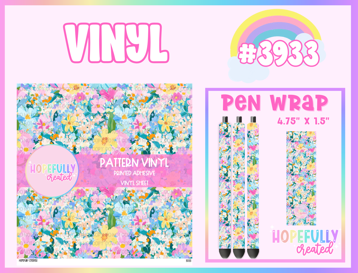 Floral Vinyl Collection - 3933