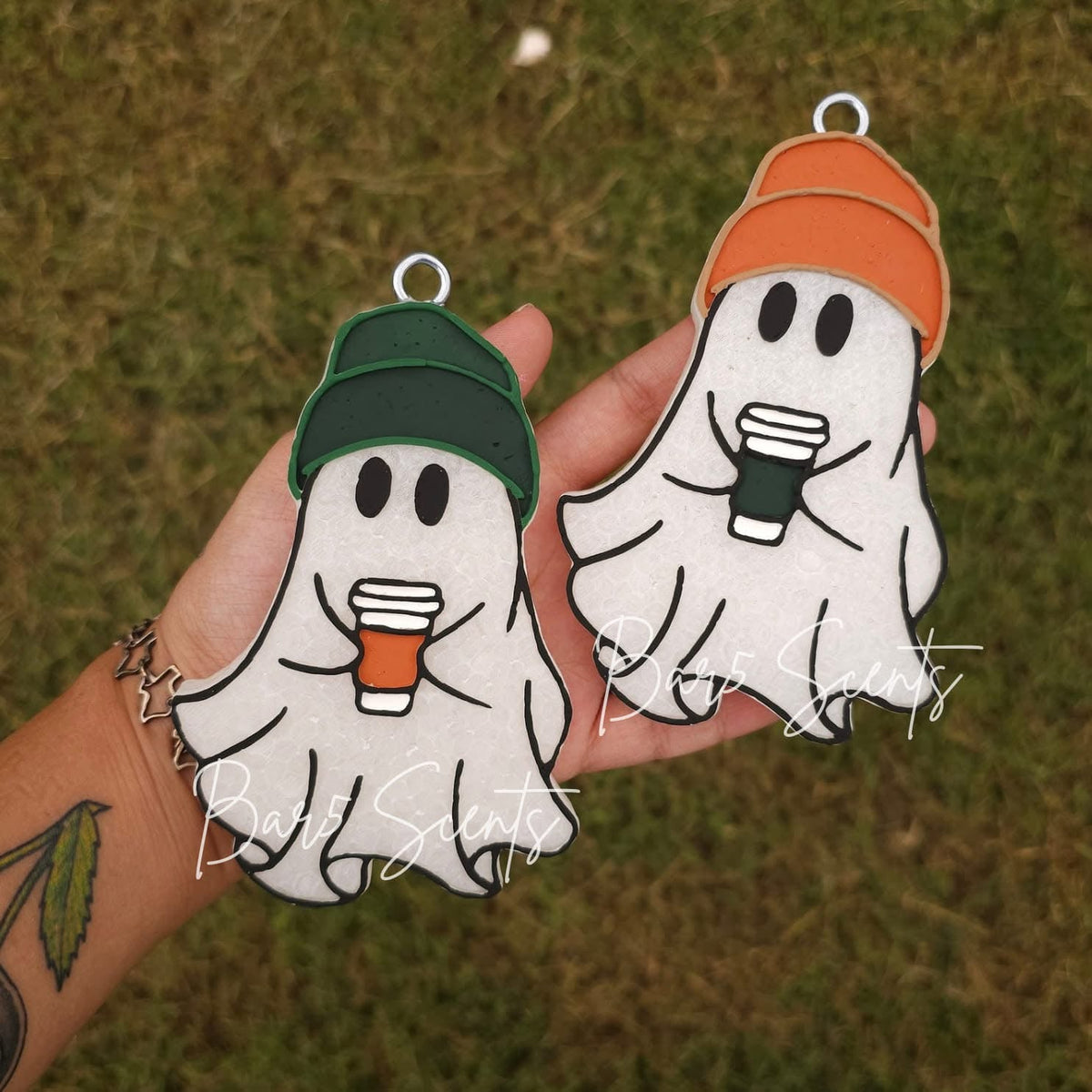 Ghost Holding Cup silicone Freshie mold