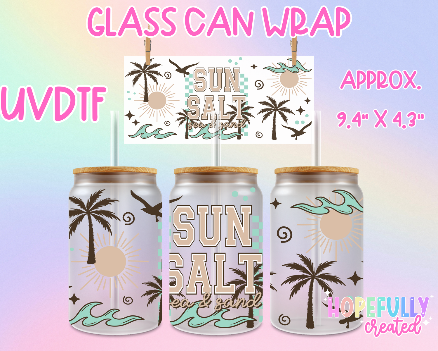 Sun Salt UVDTF Glass Can Wrap