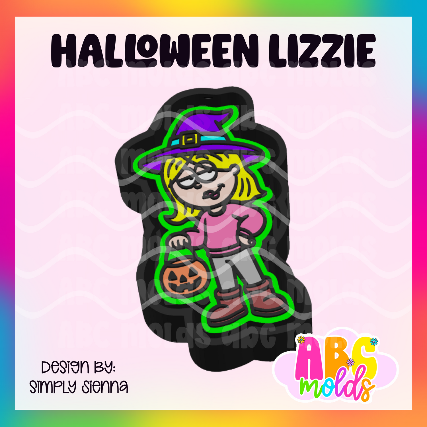 Halloween Lizzie Silicone Freshie Mold