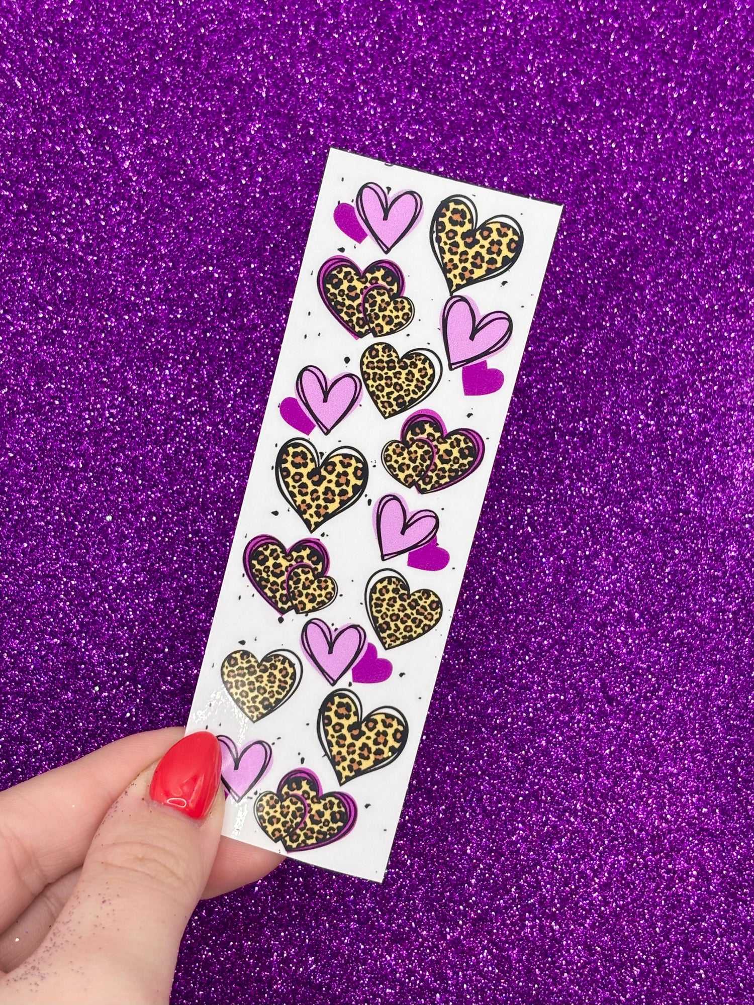 PURPLE LEOPARD HEARTS - Vinyl Pen Wrap