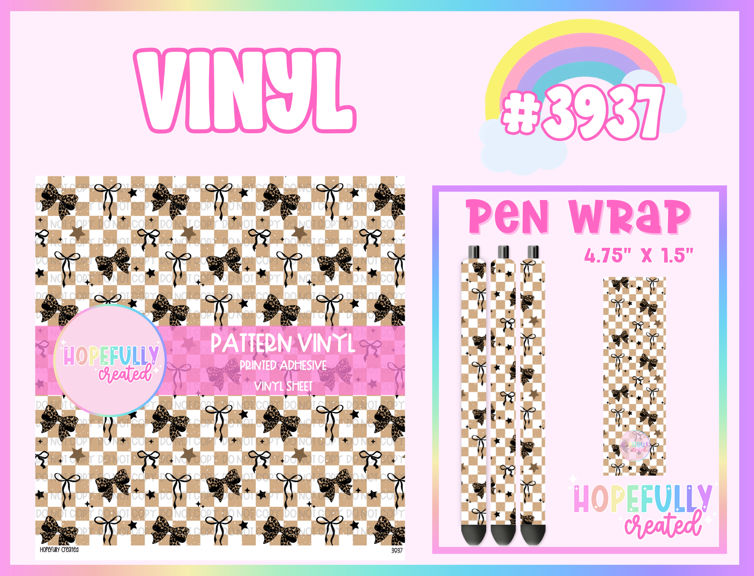 Bows Vinyl Collection - 3937