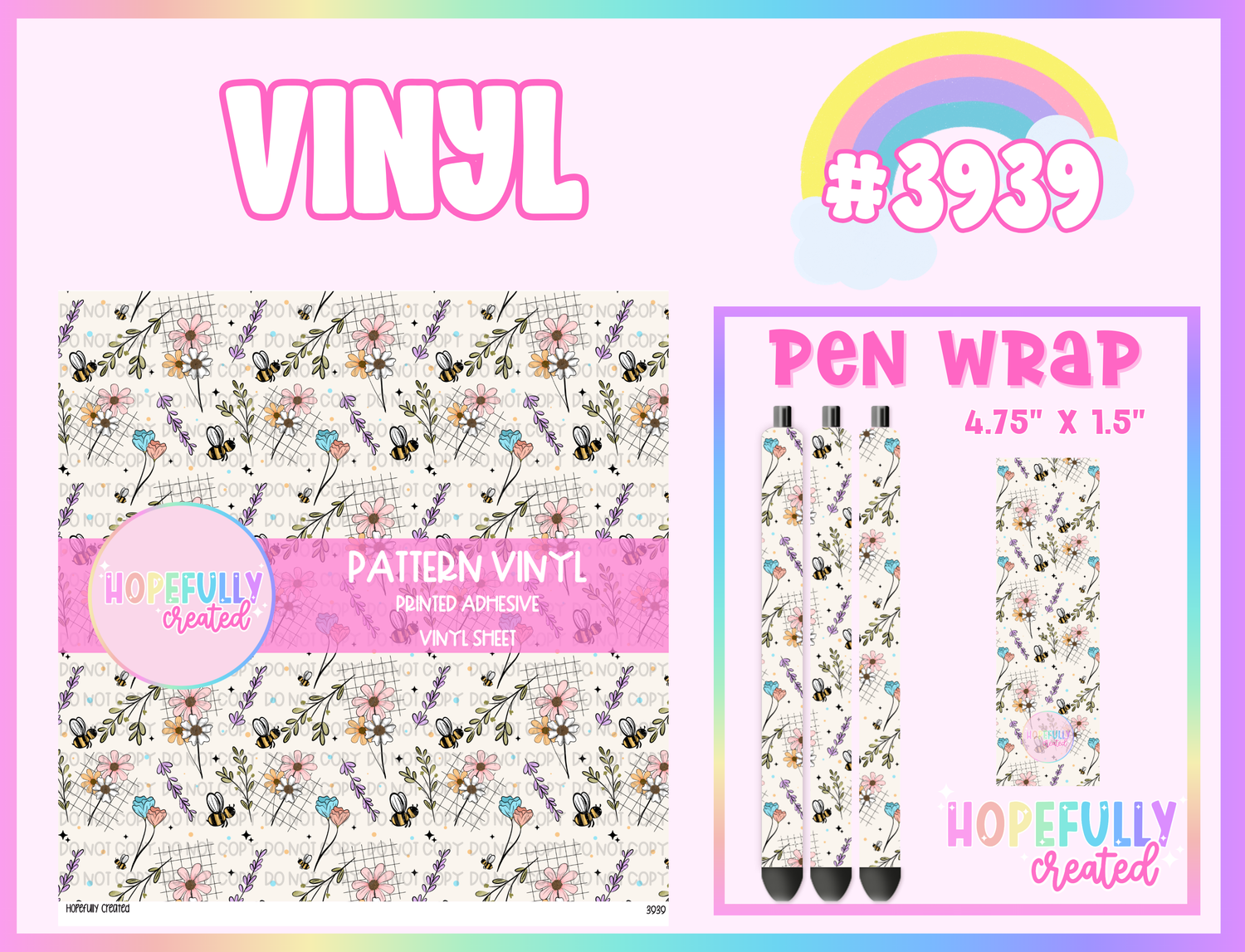 Floral Vinyl Collection - 3939