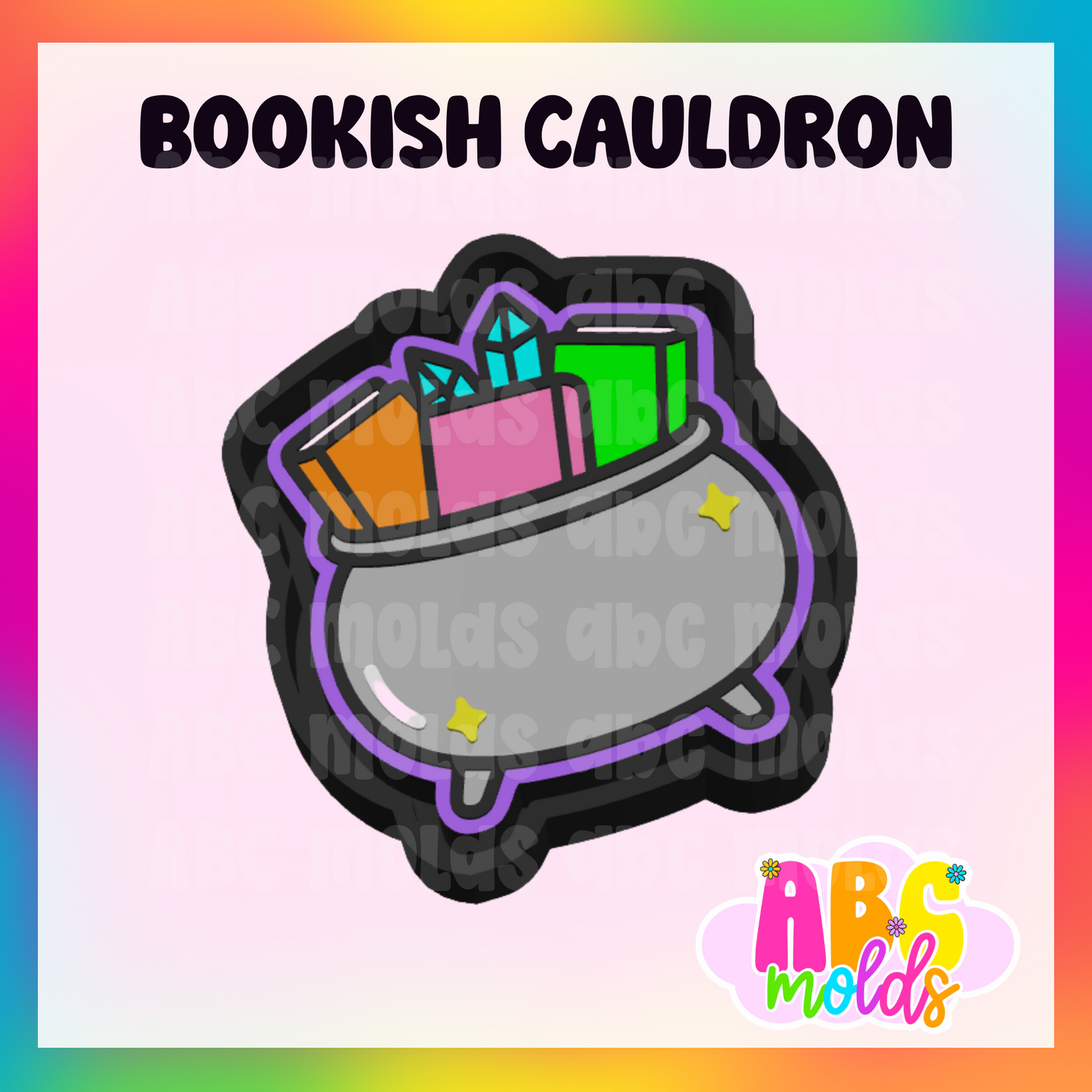 Bookish Cauldron Silicone Freshie Mold