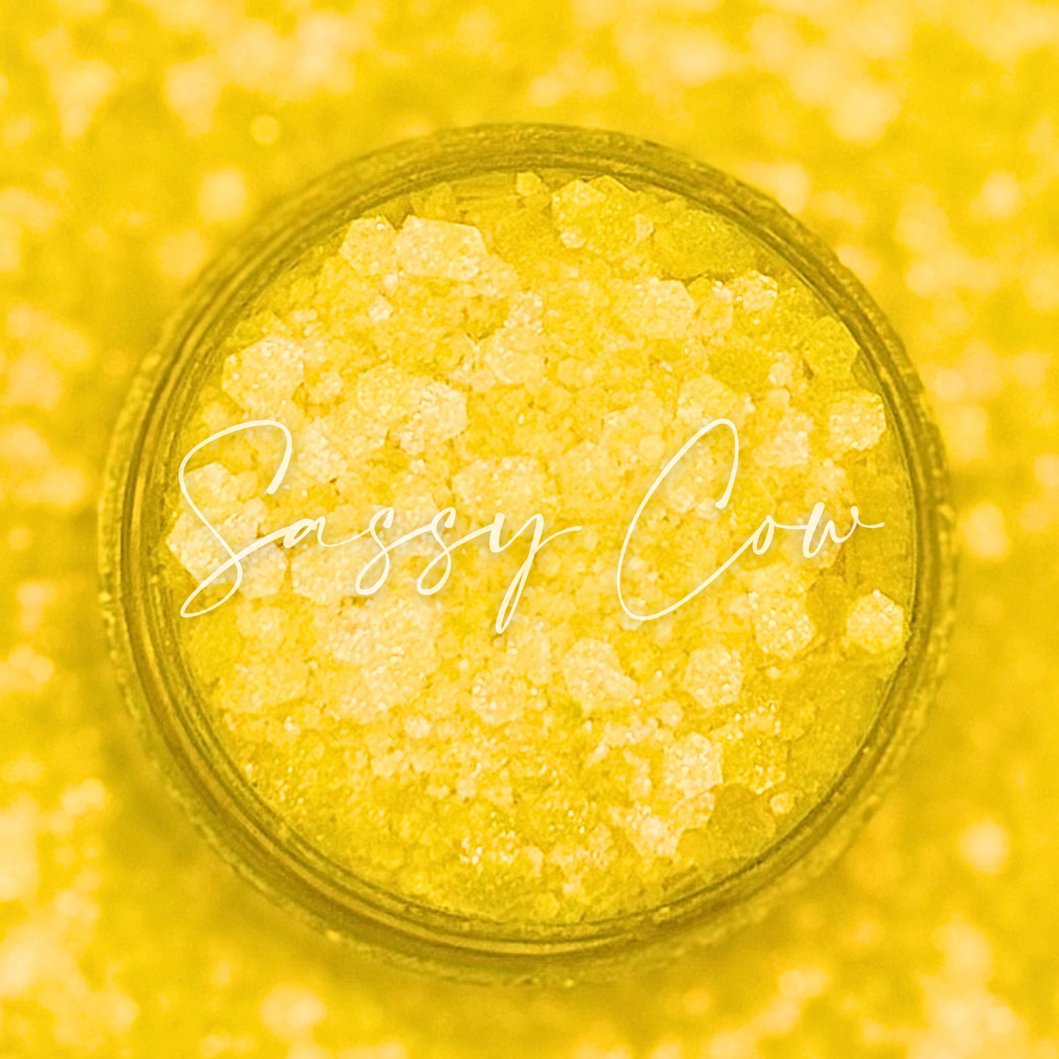 CANARY YELLOW - Chunky Textured Glitter Mix