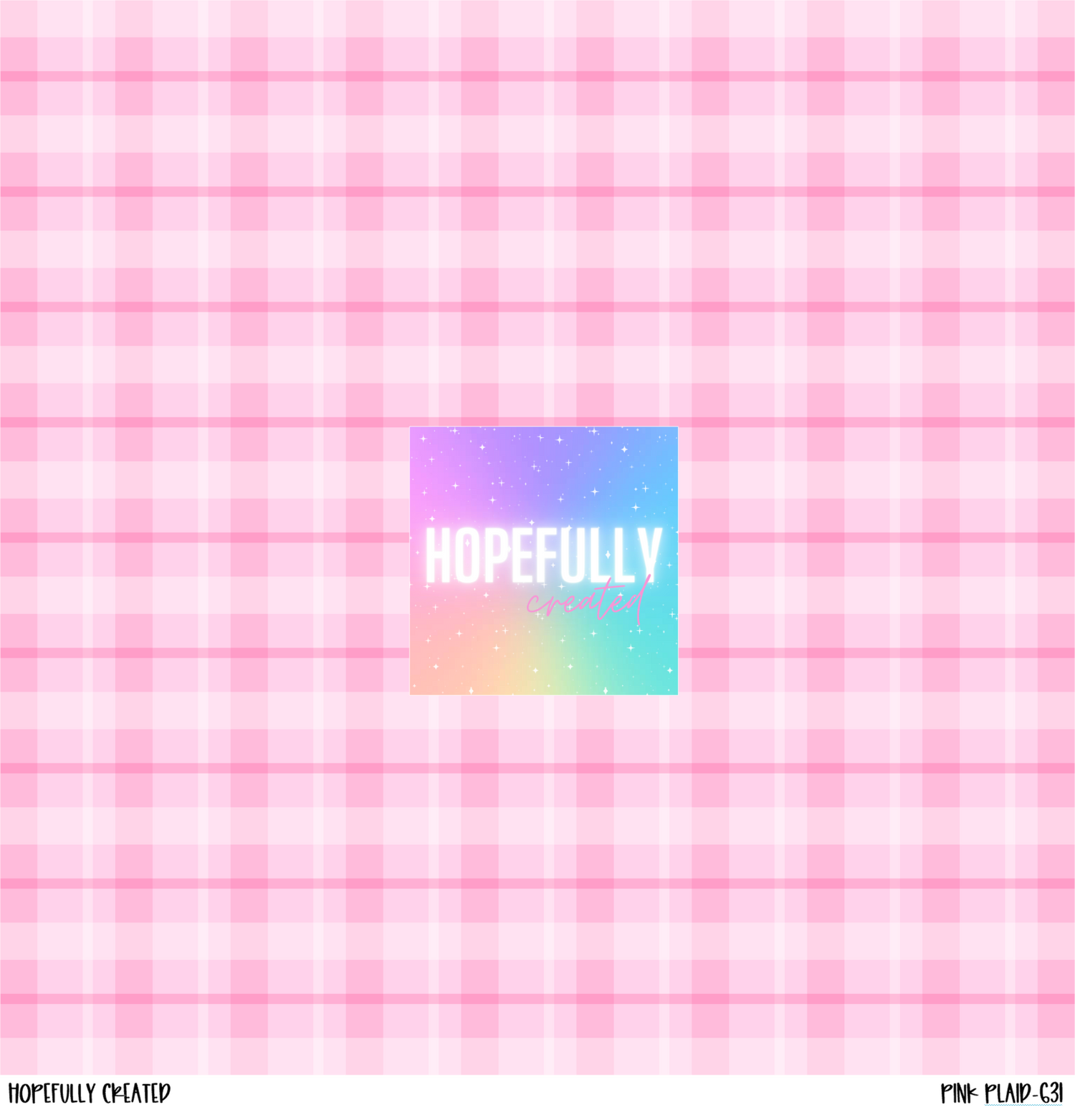 Pink Plaid Vinyl Collection - 631