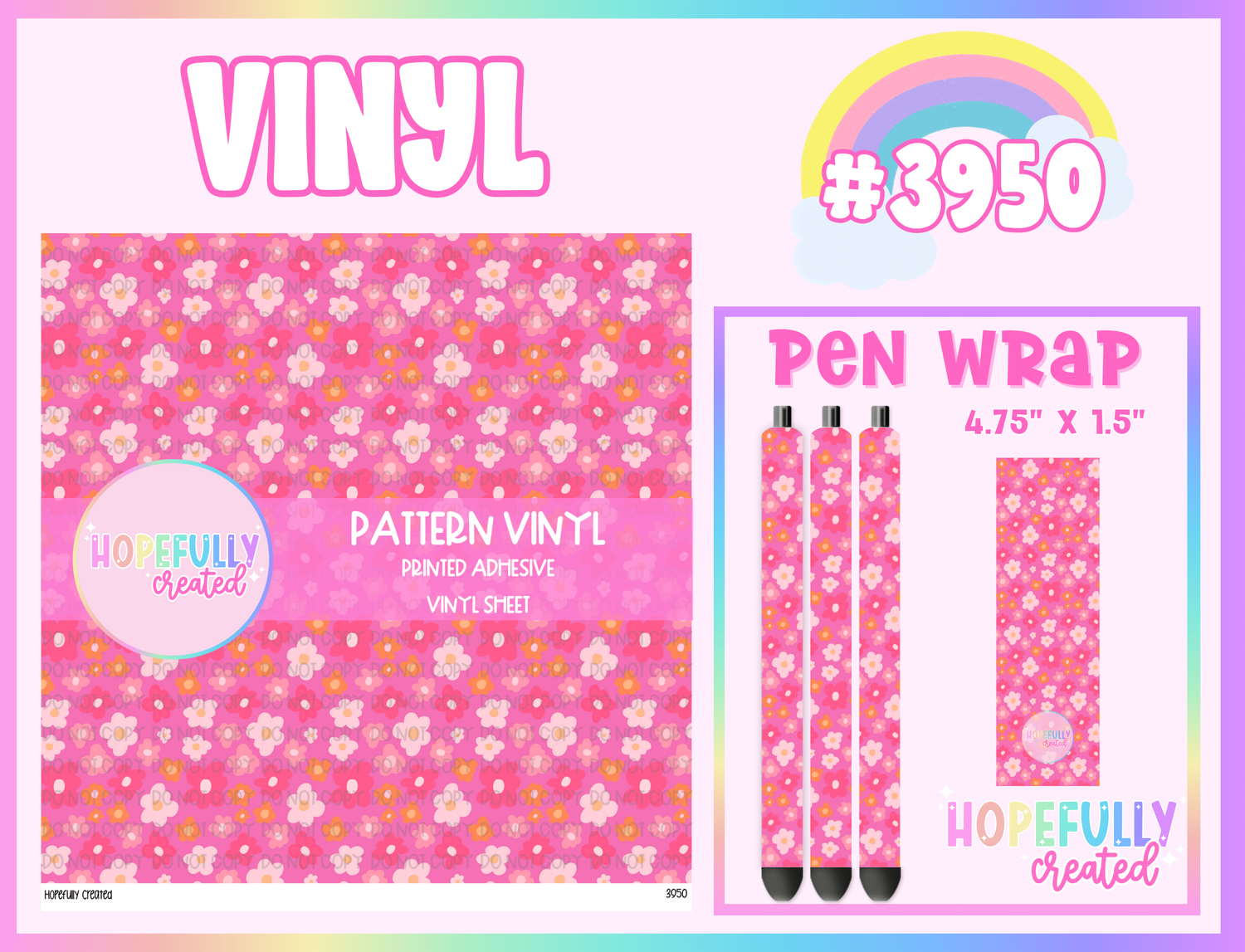 Floral Vinyl Collection - 3950