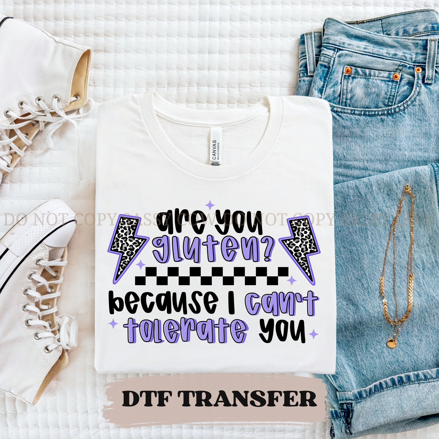 ARE YOU GLUTEN?  - DTF TRANSFER 0266