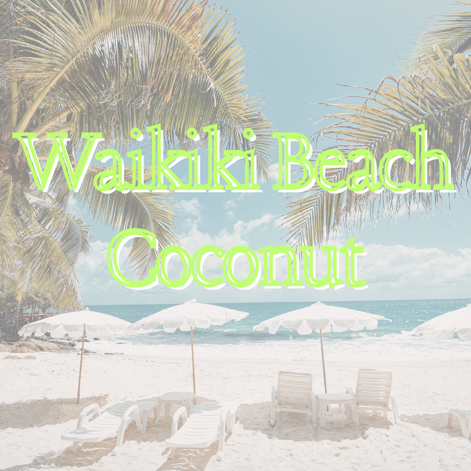 Waikiki Beach Coconut Type Pre-Scented Beads