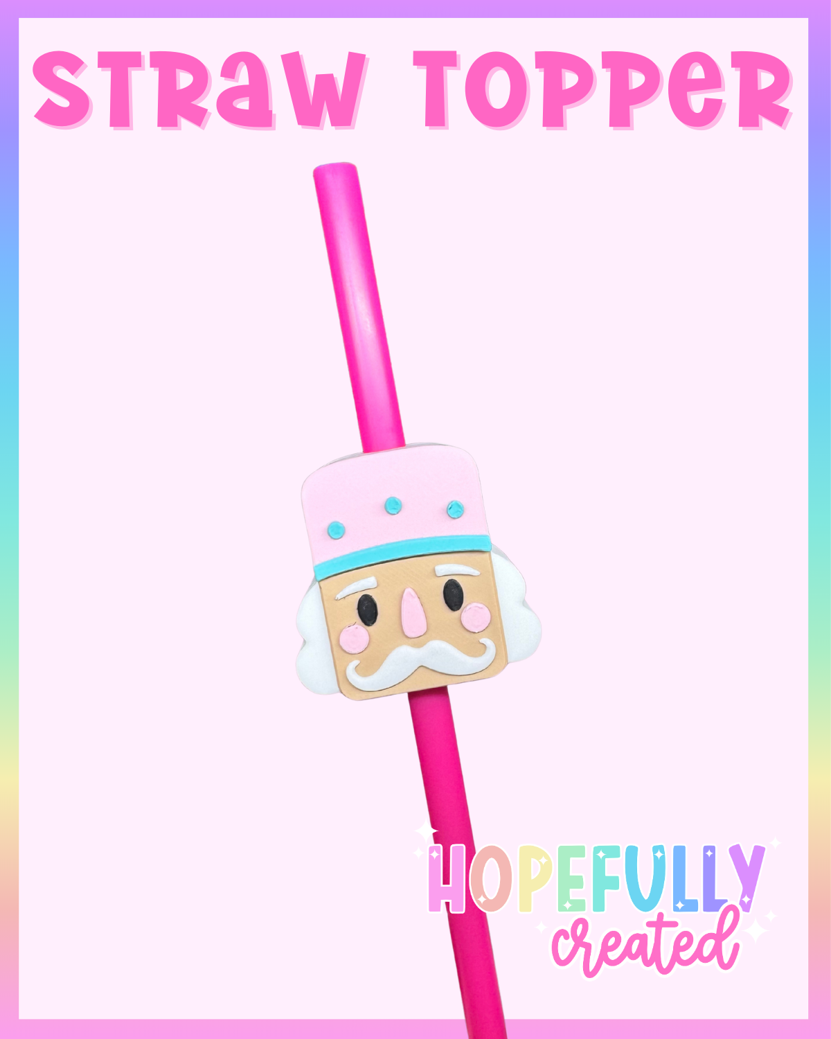 Nutcracker Straw Topper
