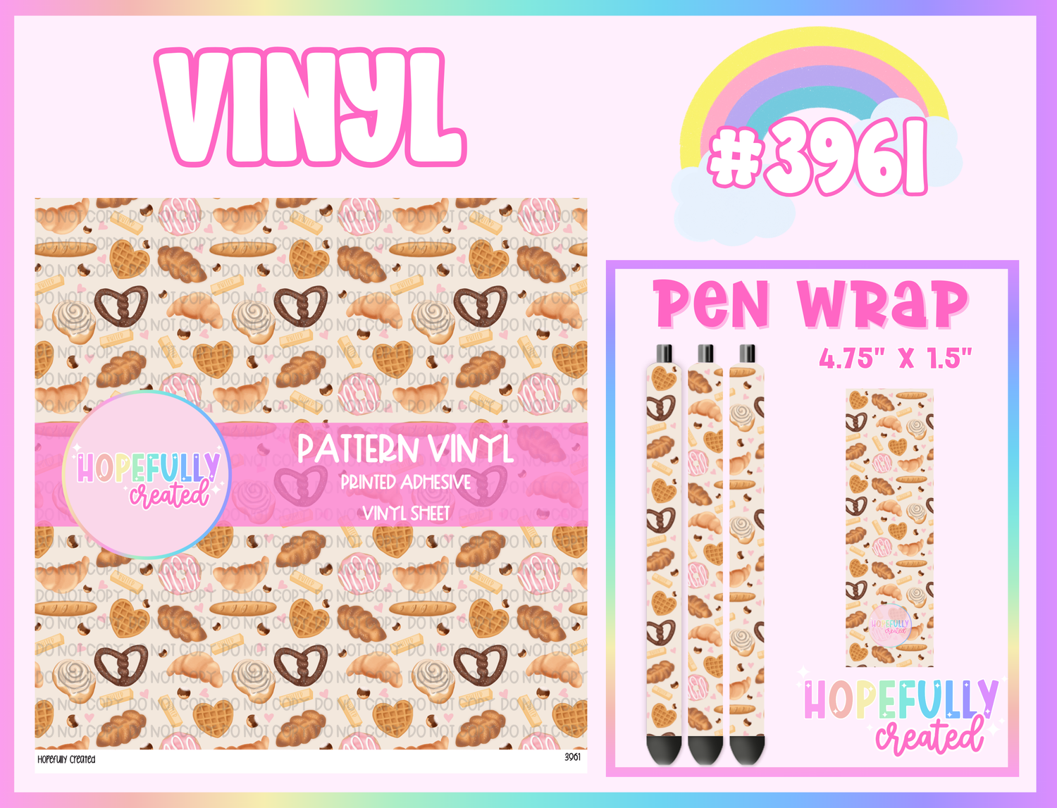 Baked Sweets Vinyl Collection - 3961
