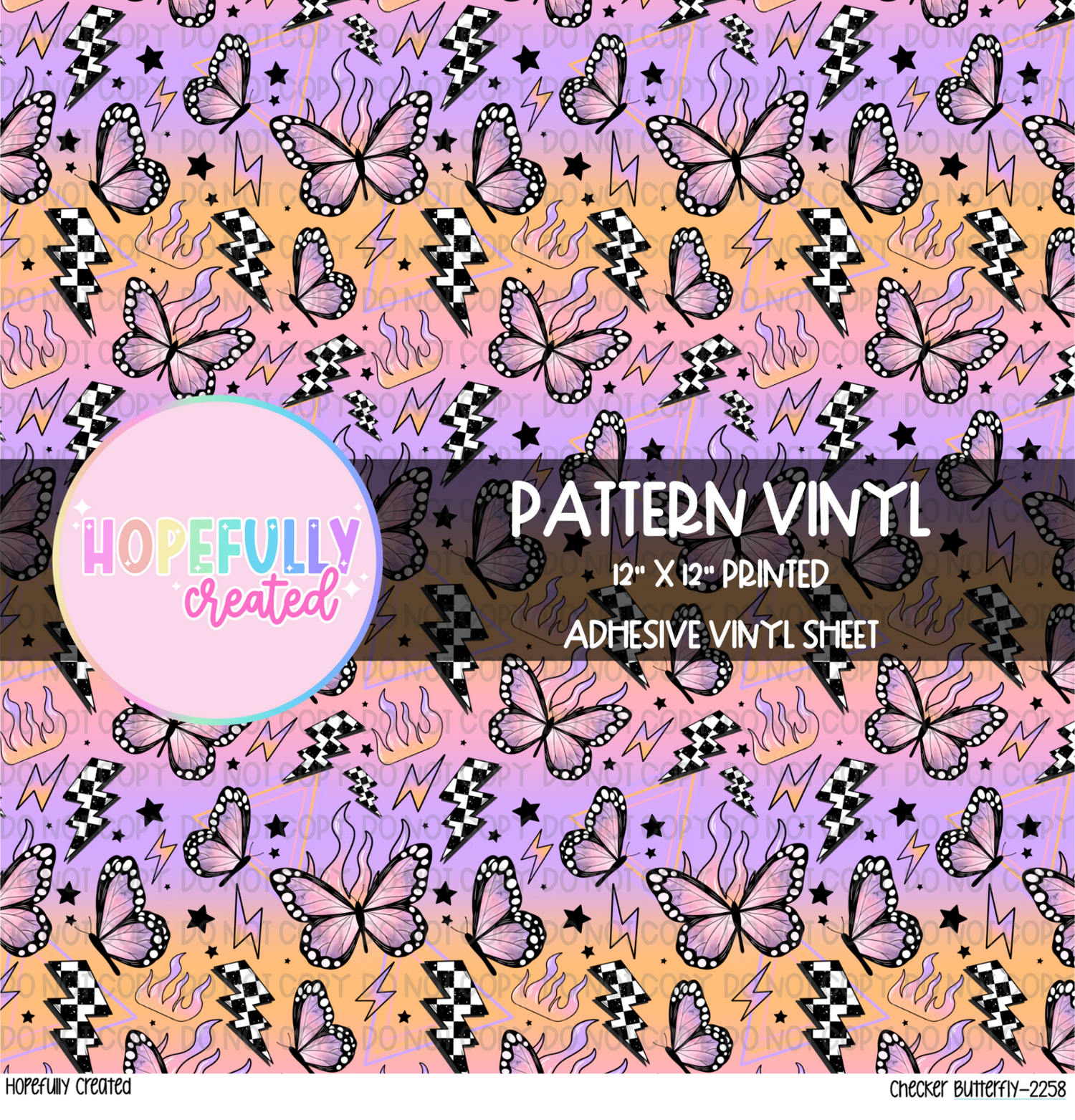 Checker Butterfly Vinyl Collection - 2258