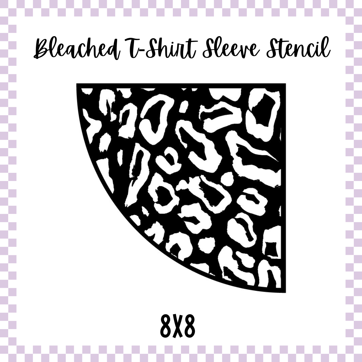 Bleached Tshirt Stencil - Leopard Print