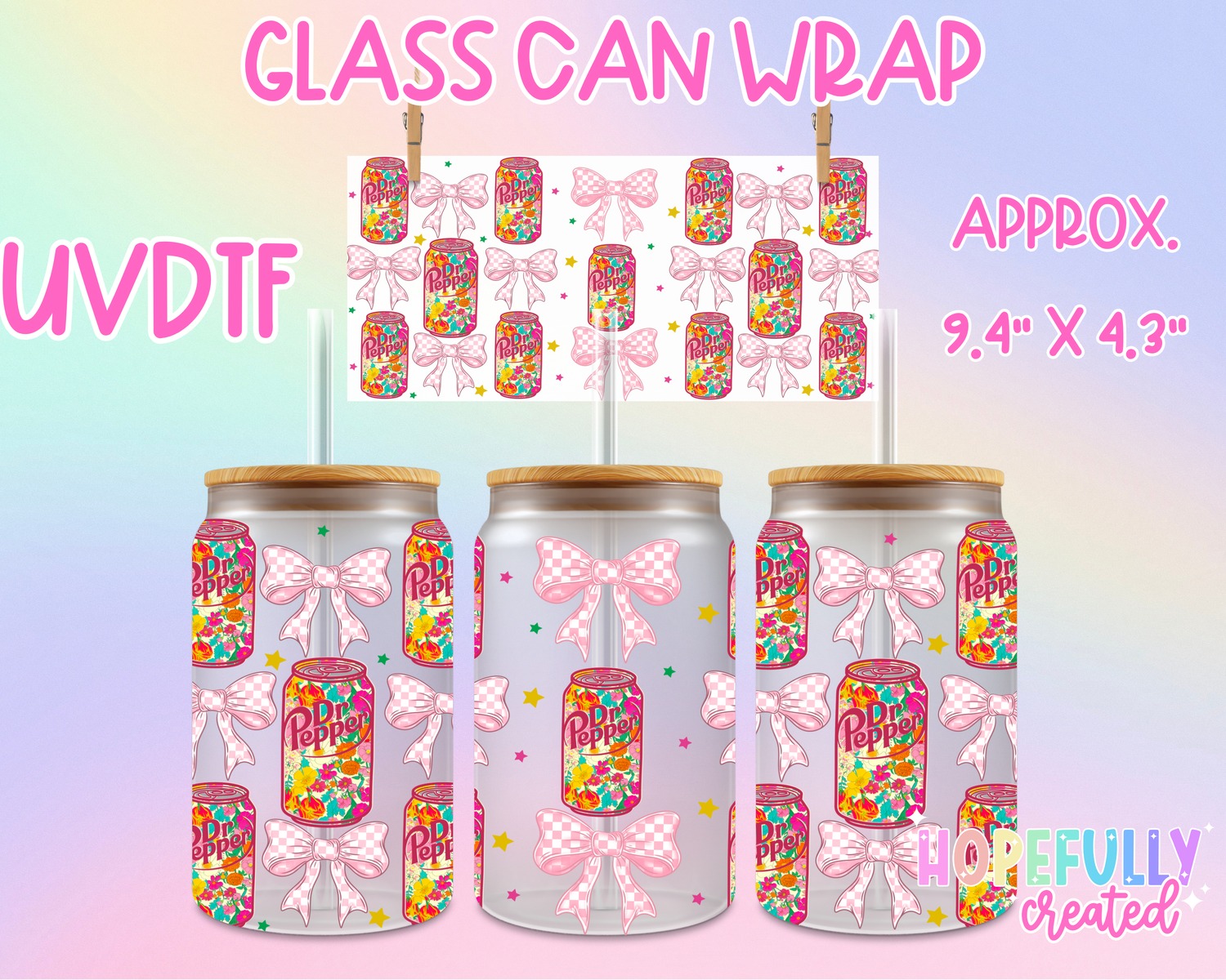 Soda UVDTF Glass Can Wrap