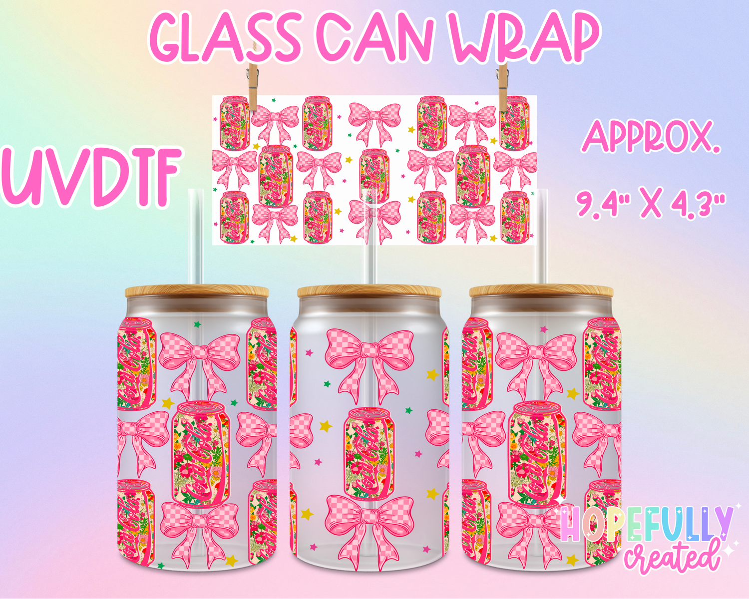 Soda UVDTF Glass Can Wrap