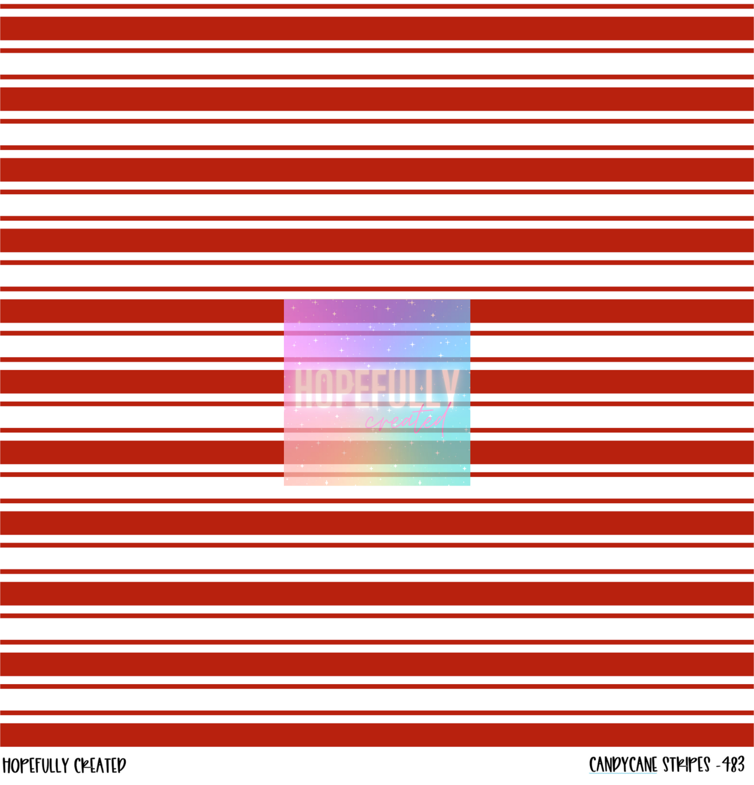 Candy Cane Stripes Vinyl Collection- 483