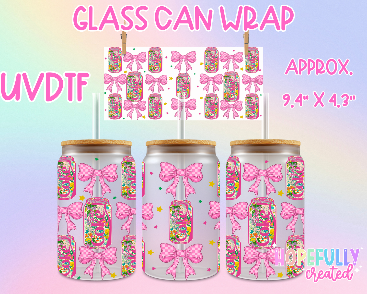 Soda UVDTF Glass Can Wrap